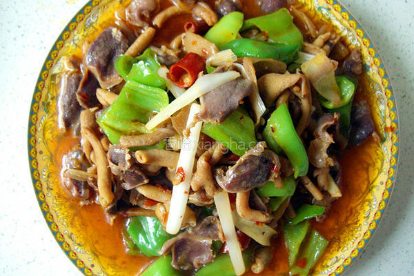 爆炒鸡杂