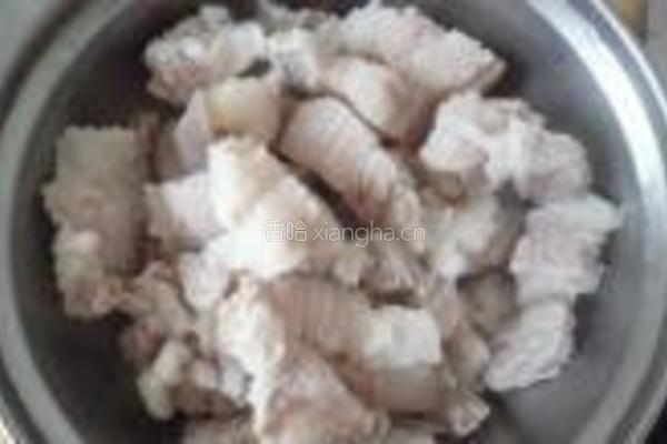 红焖肉炖芸豆的做法图解2