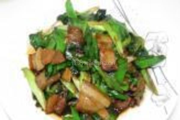 家常炒蒜苗的做法图解6