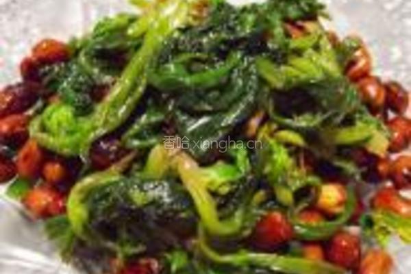 陈醋菠菜花生米的做法图解8