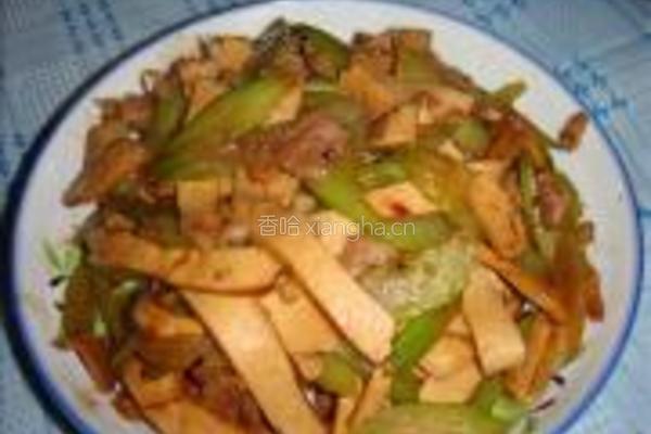 芹菜香干肉丝的做法图解11