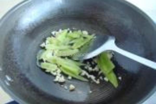 素炒油麦菜的做法图解7