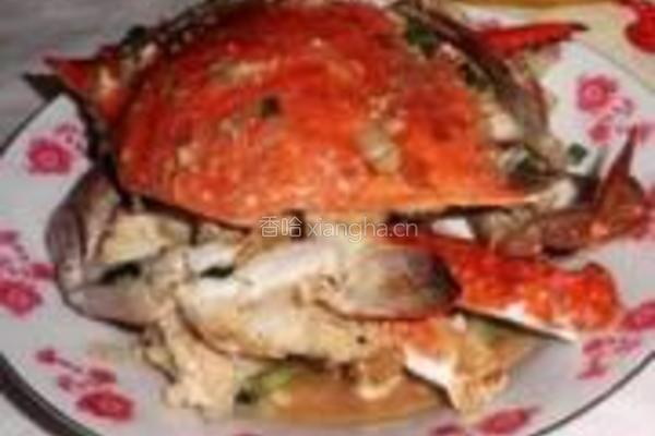 葱爆大海蟹的做法图解6
