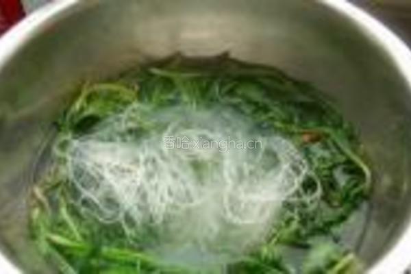 蒲公英拌粉丝的做法图解5