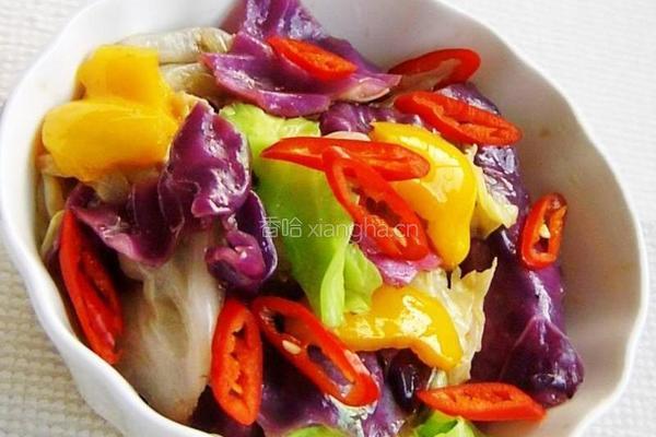 炝拌甘蓝菜的做法[图]