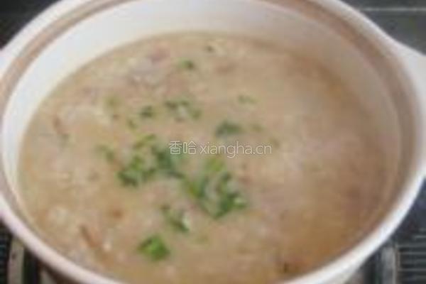黄花菜咸肉粥的做法图解9