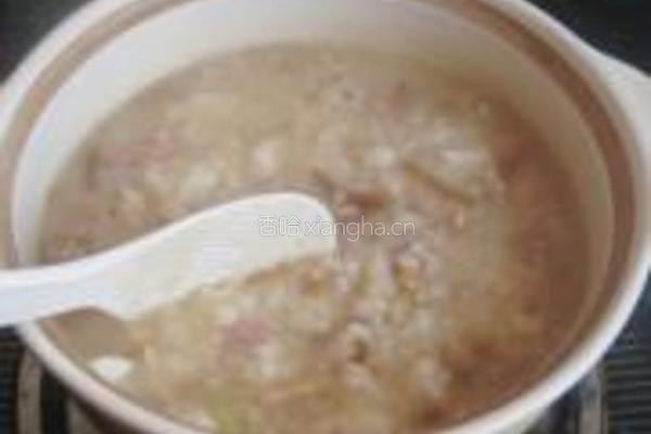 黄花菜咸肉粥的做法图解7