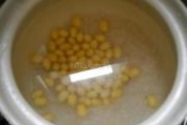 荠菜黄豆粥的做法图解4