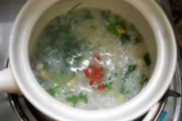 荠菜黄豆粥的做法图解8
