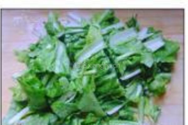 肉炒小白菜的做法图解1