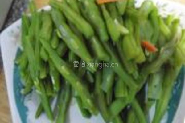 家常炒芸豆的做法图解2
