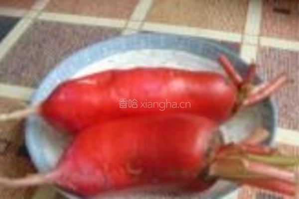 蚝油爆萝卜的做法图解1