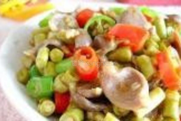 酸豆角炒鸽肫的做法图解10