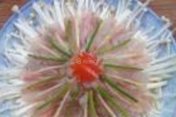 清蒸金针菊花鱼的做法图解5