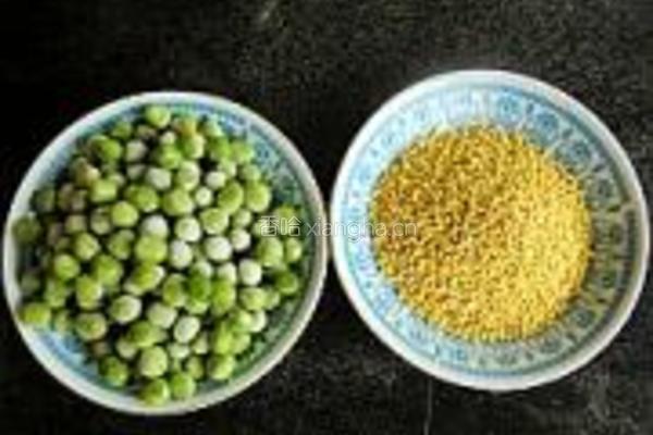 小米碗豆浆的做法图解1