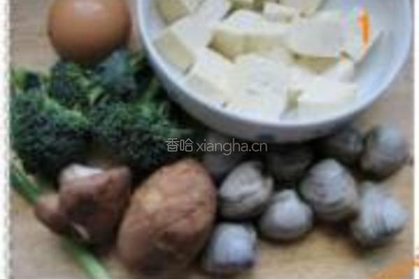 蛤蜊豆腐盖饭的做法图解1