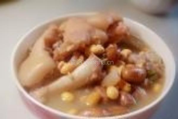 黄豆花生猪蹄煲的做法图解17