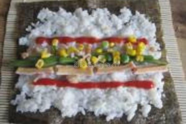 紫菜包饭的做法图解6