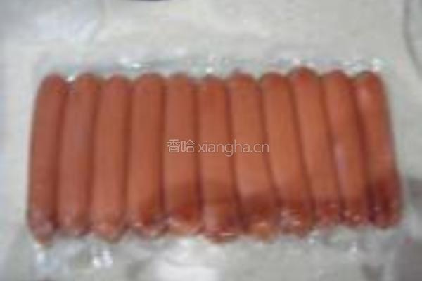 萝卜叶炒火腿的做法图解2