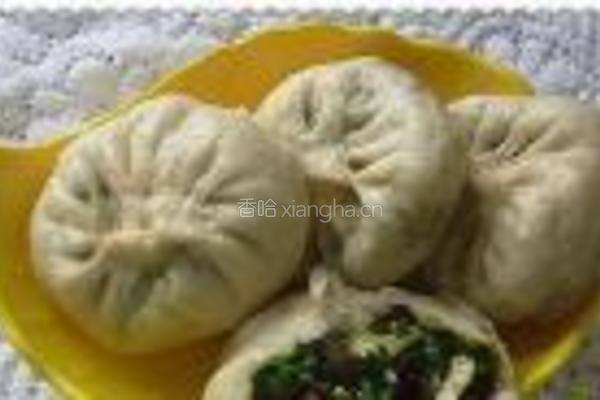 木耳肉末韭菜包子的做法图解12