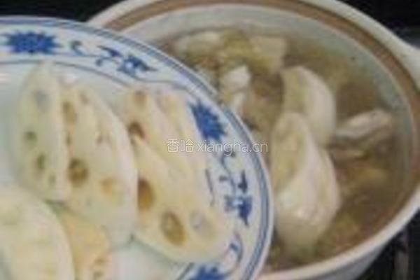 尖梭鱼莲藕汤的做法图解5