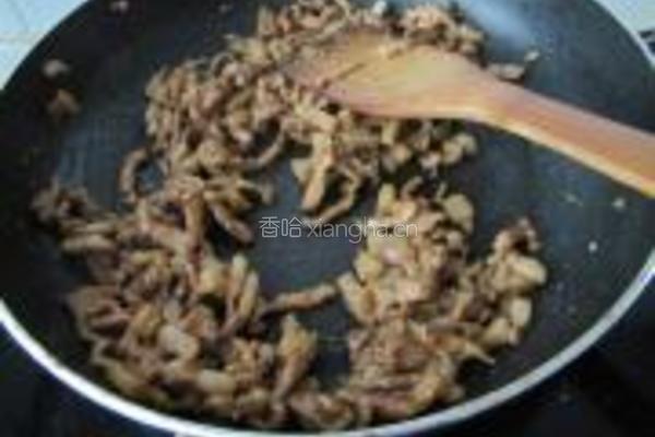 雪菜香干炒肉丝的做法图解6