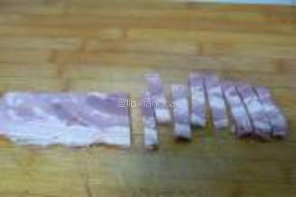 培根肉炒荷兰豆的做法图解4