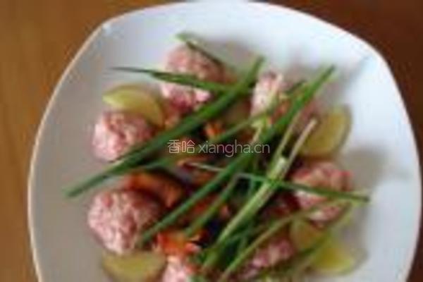 黄鳝蒸小肉圆的做法图解2