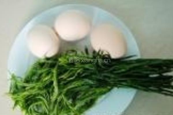 臭菜煎鸡蛋的做法图解1