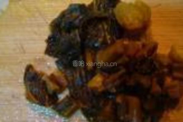 糟菜炒蚕豆的做法图解2