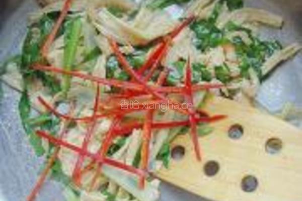腐竹海米烧芥蓝的做法图解10