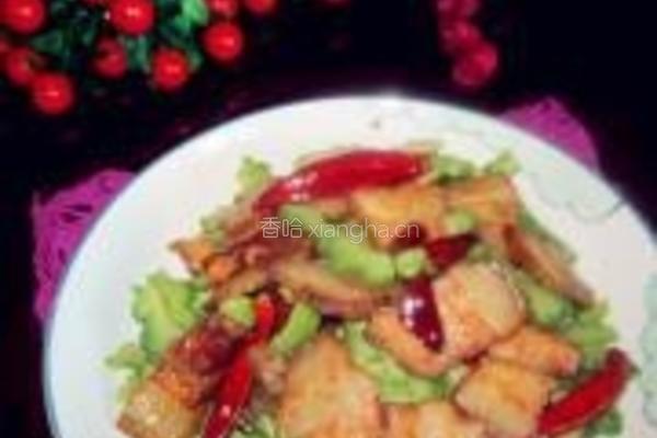 苦瓜炒腊肉的做法图解10