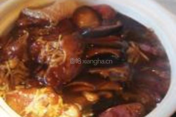 北菇滑鸡腊味饭的做法图解10