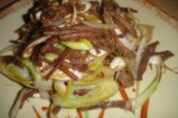 葱拌驴肉的做法图解6