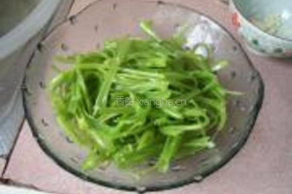 掠拌空心菜梗的做法图解6