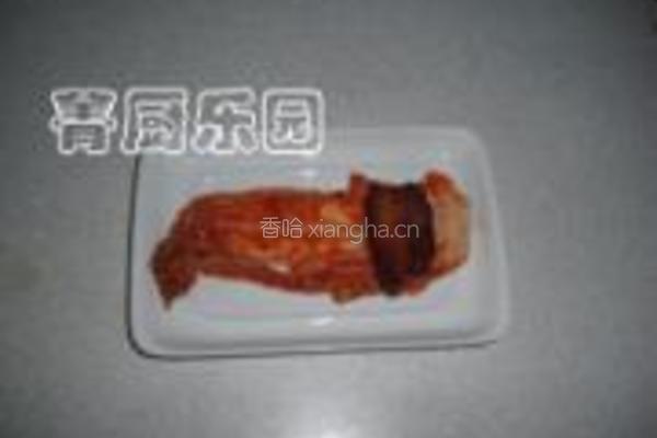 秘制泡菜五花肉卷的做法图解10