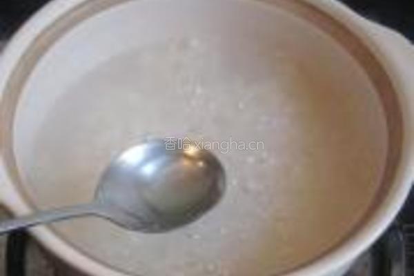 南瓜花糯米粥的做法图解5