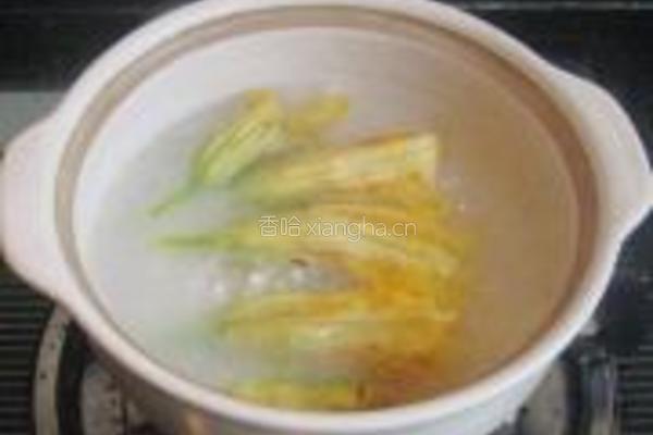 南瓜花糯米粥的做法图解6