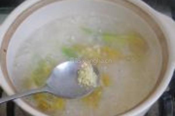 南瓜花糯米粥的做法图解7