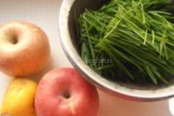 苹果柠檬小麦草汁的做法图解5