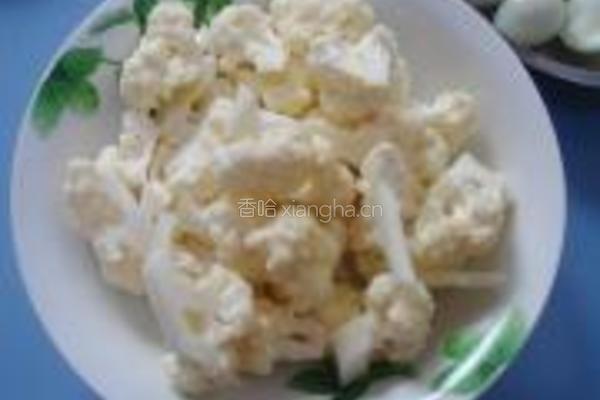 菜花鹌鹑蛋的做法图解1