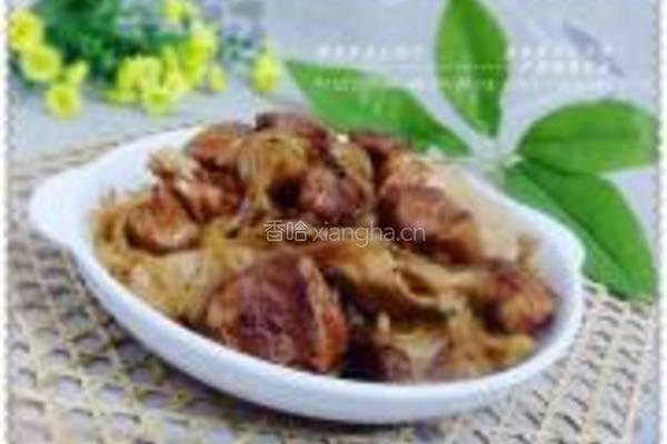 笋茸粉条红烧肉的做法图解14