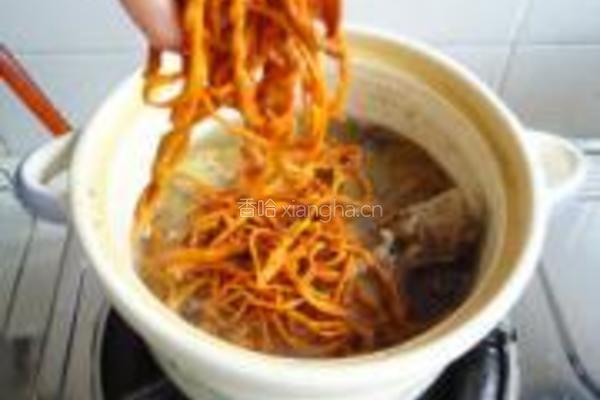 虫草花炖鸡腿的做法图解8