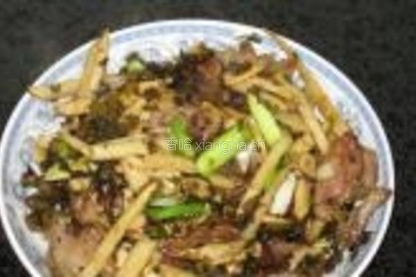 雪菜肉丝炒春笋的做法图解6