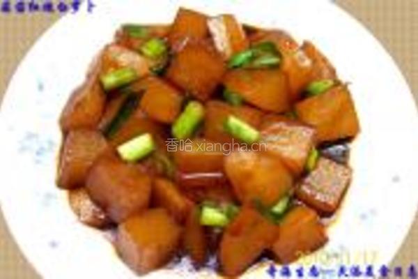 蒜苗红烧白萝卜的做法图解12