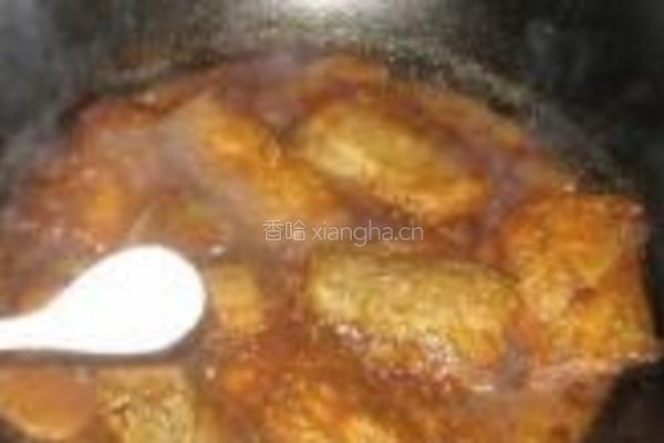 豆瓣酱烧带鱼的做法图解8