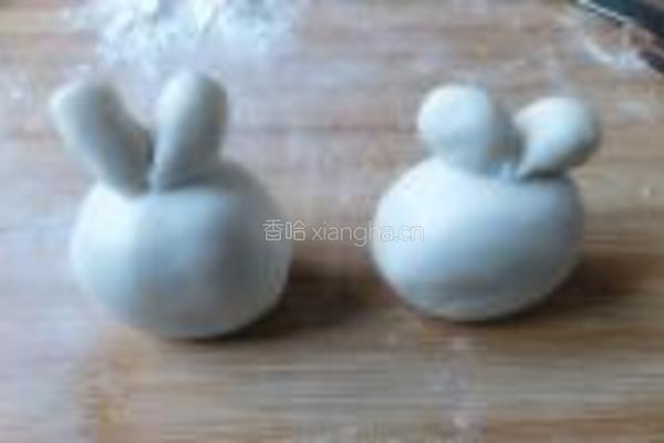 糯米超萌兔子的做法图解4