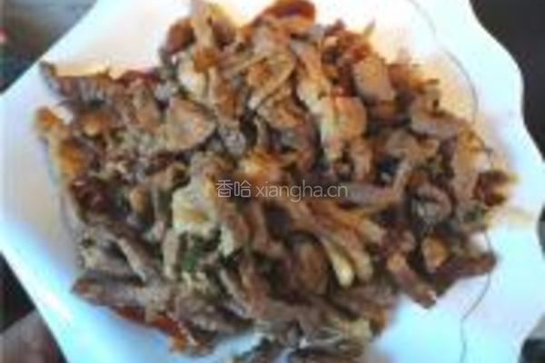 野生芦蒿炒肉丝的做法图解9