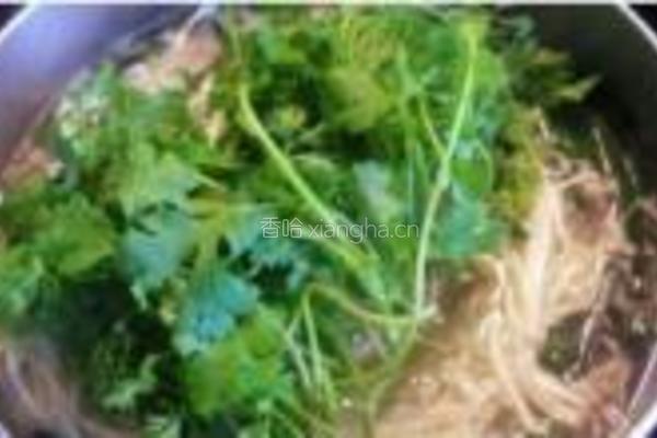 羊肉金针菇荞麦面的做法图解5