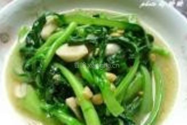 豆酱小油菜的做法图解6